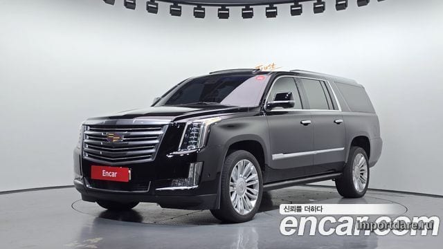 CADILLAC ESCALADE 2018 — 151 532 км, чёрный, Корея — под ключ — фото 1