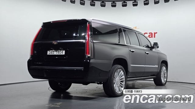 CADILLAC ESCALADE 2018 — 151 532 км, чёрный, Корея — под ключ — фото 2