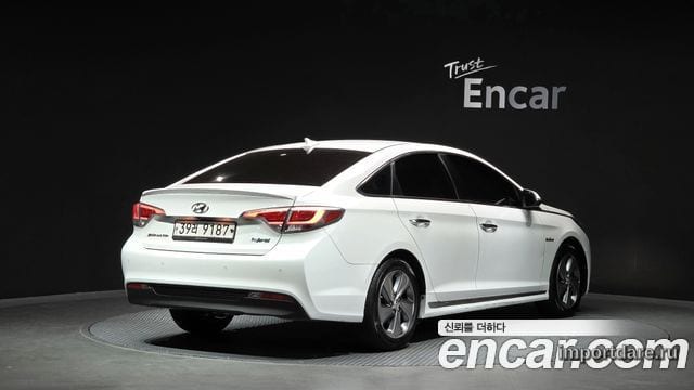 HYUNDAI SONATA HYBRID 2017 — 205 196 км, белый, Корея — под ключ — фото 2