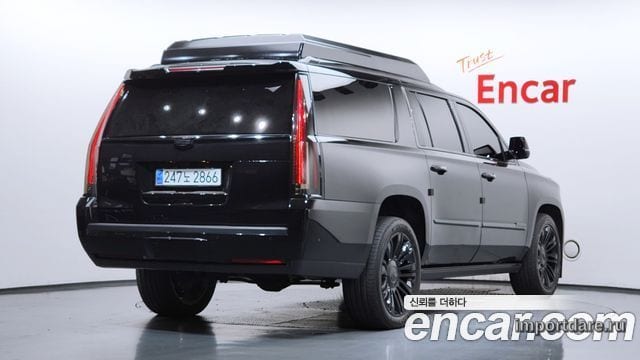 CADILLAC ESCALADE 2018 — 74 680 км, чёрный, Корея — под ключ — фото 2
