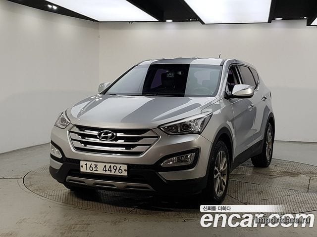 HYUNDAI SANTA FE 2013 — 184 000 км, серебристый, Корея — под ключ — фото 1