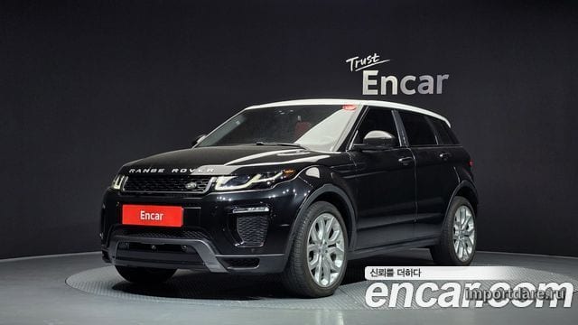 LAND ROVER RANGE ROVER EVOQUE 2016 — 82 299 км, чёрный, Корея — под ключ — фото 1