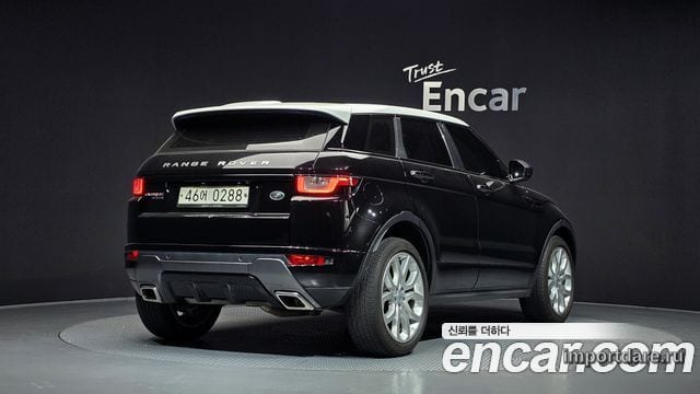 LAND ROVER RANGE ROVER EVOQUE 2016 — 82 299 км, чёрный, Корея — под ключ — фото 2