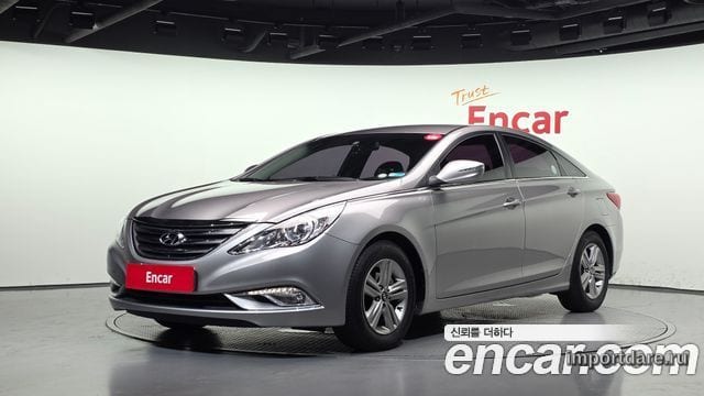 HYUNDAI SONATA THE BRILLIANT 2013 — 128 202 км, серебристо-серый, Корея — под ключ — фото 1