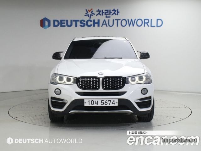 BMW X4 2015 — 163 134 км, белый-перламутр, Корея — под ключ — фото 3