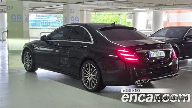 MERCEDES-BENZ S-CLASS W222 2018 — 129 000 км, чёрный, Корея — под ключ — фото 3