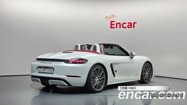 PORSCHE 718 BOXSTER 2018 — 67 383 км, белый, Корея — под ключ — фото 2