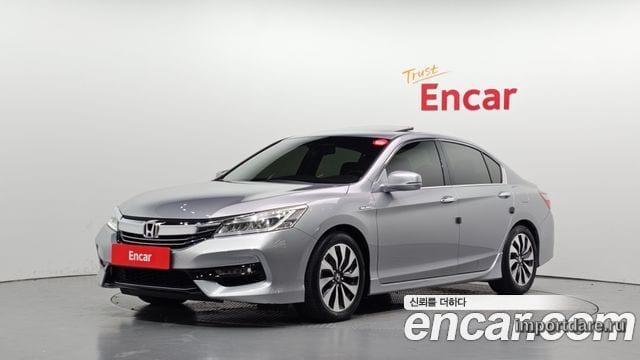 HONDA ACCORD 2017 — 126 179 км, серебристо-серый, Корея — под ключ — фото 1
