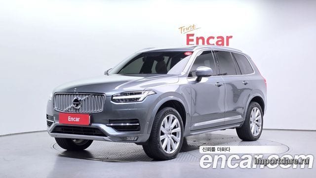 VOLVO XC90 2017 — 170 811 км, серебристо-серый, Корея — под ключ — фото 1