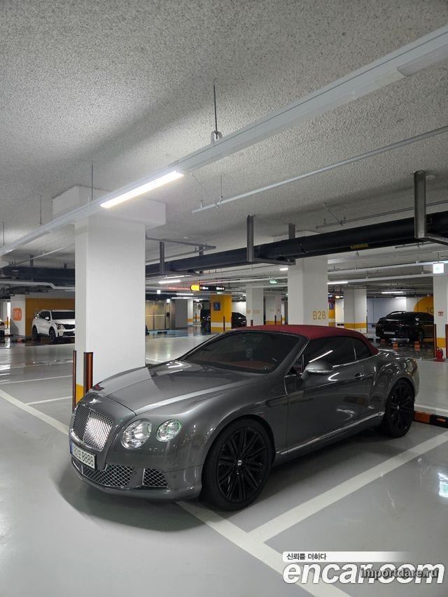 BENTLEY CONTINENTAL 2013 — 74 000 км, серебристо-серый, Корея — под ключ — фото 1