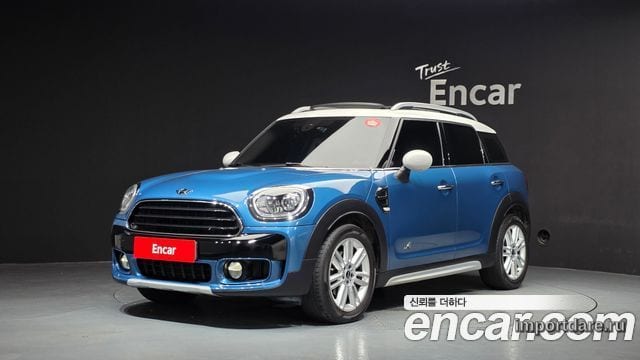 MINI COOPER D COUNTRYMAN 2018 — 107 334 км, синий, Корея — под ключ — фото 1