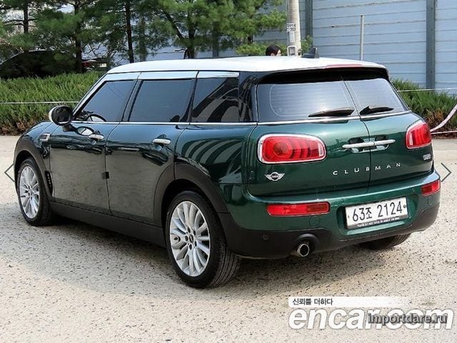 MINI COOPER CLUBMAN 2018 — 160 618 км, тёмно-зелёный, Корея — под ключ — фото 3
