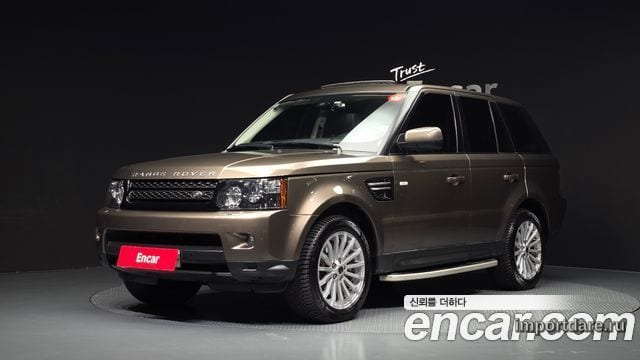 LAND ROVER RANGE ROVER SPORT 2012 — 120 749 км, золотистый, Корея — под ключ — фото 1