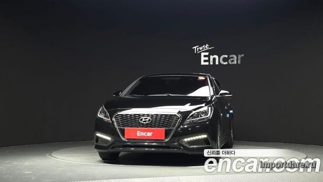 HYUNDAI SONATA HYBRID 2016 — 158 849 км, чёрный, Корея — под ключ — фото 3
