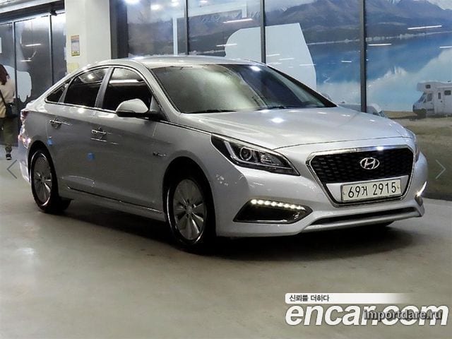 HYUNDAI SONATA HYBRID 2015 — 138 212 км, серый, Корея — под ключ — фото 2