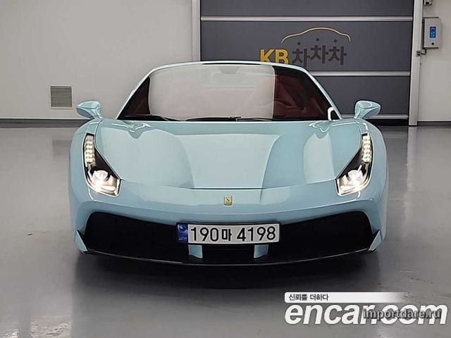 FERRARI 488 SPIDER 2017 — 31 330 км, синий, Корея — под ключ — фото 2