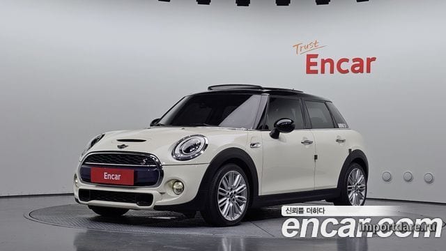 MINI COOPER S 2017 — 95 973 км, белый-перламутр, Корея — под ключ — фото 1