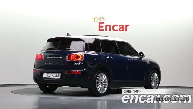 MINI COOPER CLUBMAN 2017 — 98 233 км, синий, Корея — под ключ — фото 1