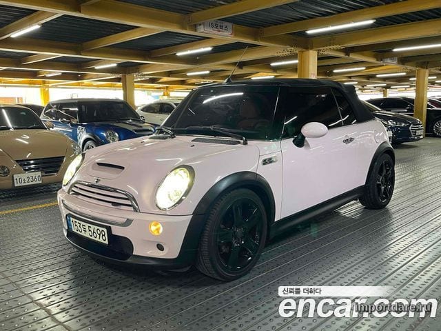MINI COOPER S CONVERTIBLE 2008 — 125 100 км, розовый, Корея — под ключ — фото 1