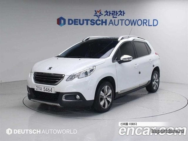 PEUGEOT 2008 2015 — 166 410 км, белый, Корея — под ключ — фото 1