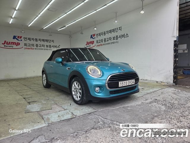 MINI COOPER CONVERTIBLE 2018 — 174 366 км, синий, Корея — под ключ — фото 1