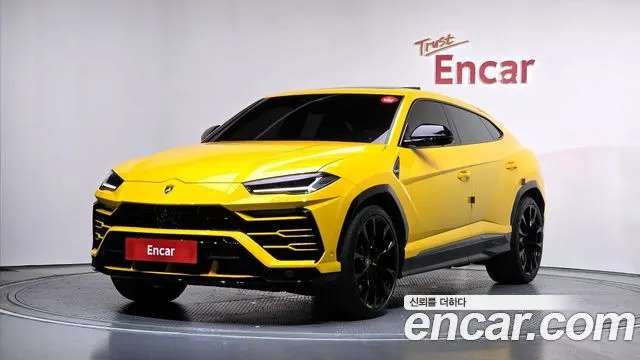 LAMBORGHINI URUS 2021 — 59 305 км, жёлтый, Корея — под ключ — фото 1