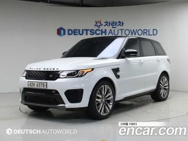 LAND ROVER RANGE ROVER SPORT 2017 — 48 460 км, белый, Корея — под ключ — фото 1