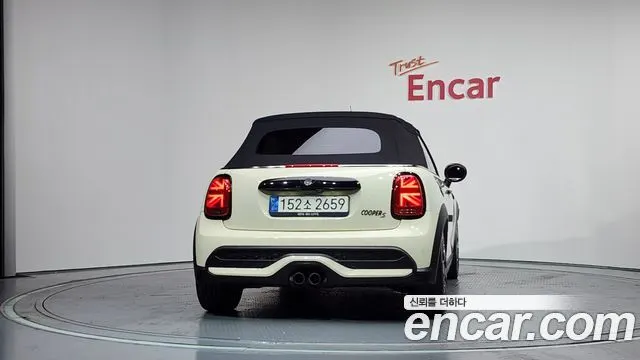 MINI COOPER S CONVERTIBLE 2022 — 69 647 км, белый-перламутр, Корея — под ключ — фото 4