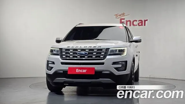 FORD EXPLORER 2017 — 153 365 км, белый, Корея — под ключ — фото 3