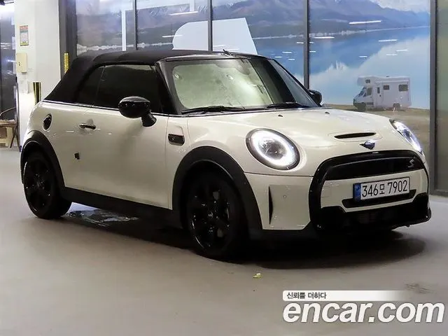 MINI COOPER S CONVERTIBLE 2022 — 14 331 км, белый, Корея — под ключ — фото 11