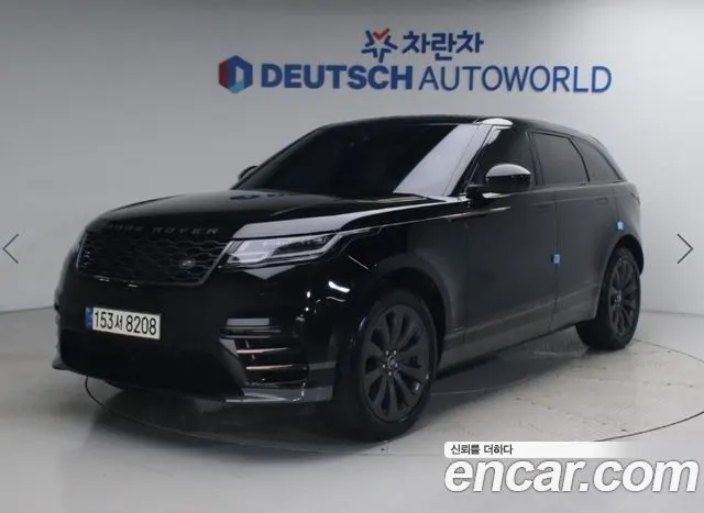 LAND ROVER RANGE ROVER VELAR 2018 — 129 609 км, чёрный, Корея — под ключ — фото 1
