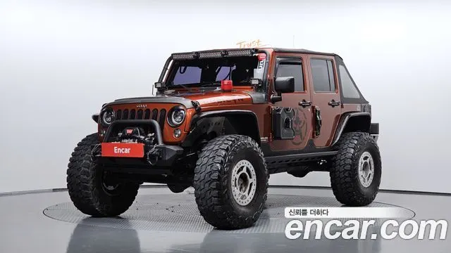 JEEP WRANGLER 2014 — 98 907 км, оранжевый, Корея — под ключ — фото 1
