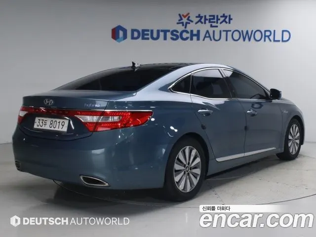 HYUNDAI GRANDEUR HYBRID 2014 — 182 697 км, синий, Корея — под ключ — фото 2