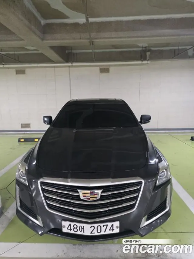 CADILLAC CTS 2015 — 110 000 км, серый, Корея — под ключ — фото 1