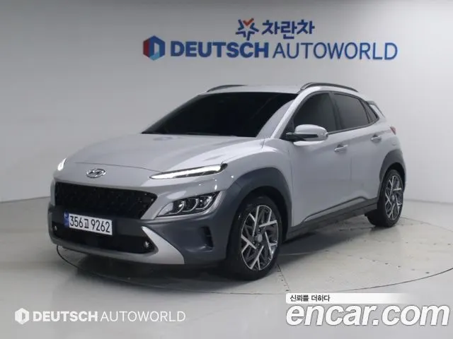 HYUNDAI KONA HYBRID 2023 — 127 040 км, серебристо-серый, Корея — под ключ — фото 1