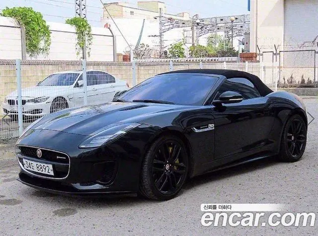JAGUAR F-TYPE 2019 — 92 599 км, чёрный, Корея — под ключ — фото 2