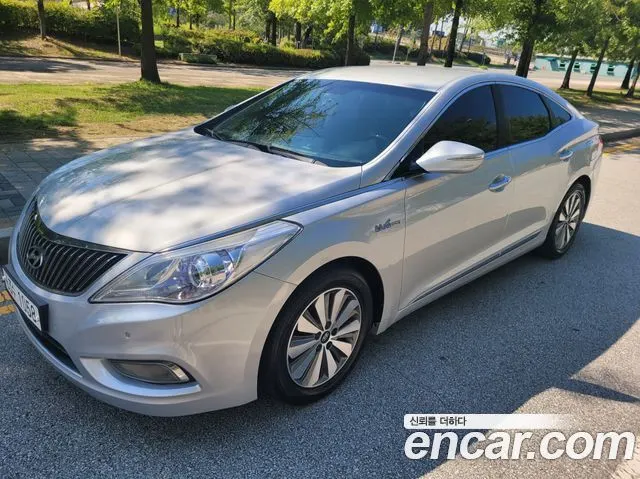 HYUNDAI GRANDEUR HYBRID 2014 — 190 000 км, серебристый, Корея — под ключ — фото 2