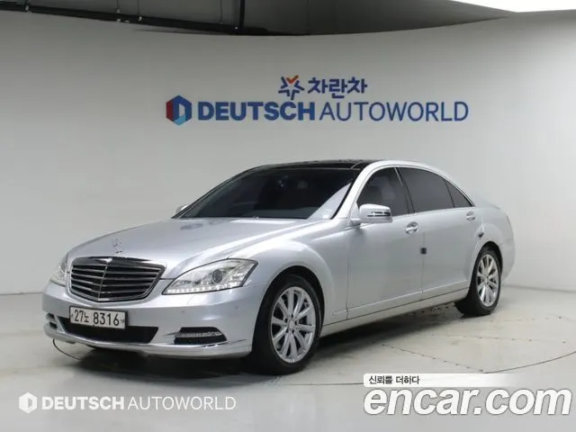 MERCEDES-BENZ S-CLASS W221 2011 — 235 200 км, серебристый, Корея — под ключ — фото 1