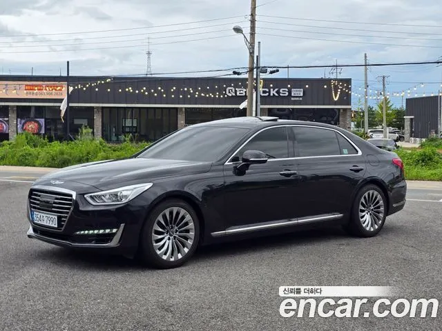 GENESIS EQ900 2018 — 153 000 км, чёрный, Корея — под ключ — фото 12
