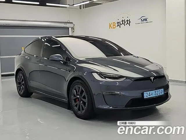 TESLA MODEL X 2023 — 105 783 км, серебристый, Корея — под ключ — фото 3
