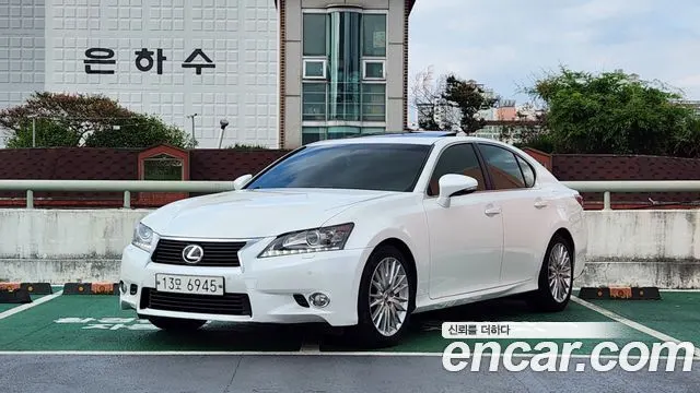 LEXUS GS350 2013 — 160 600 км, белый-перламутр, Корея — под ключ — фото 1