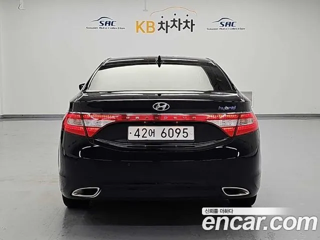 HYUNDAI GRANDEUR HYBRID 2015 — 146 187 км, чёрный, Корея — под ключ — фото 4