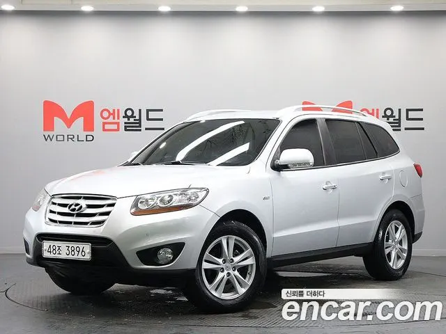 HYUNDAI SANTA FE 2011 — 76 671 км, серебристый, Корея — под ключ — фото 1