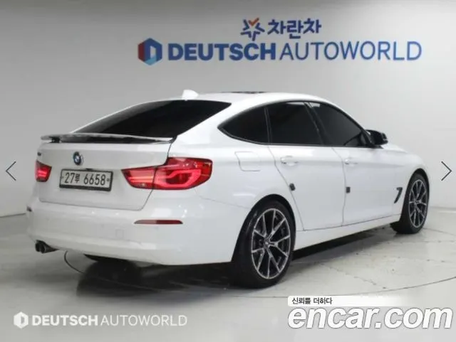 BMW 3 SERIES GT 2019 — 156 801 км, белый, Корея — под ключ — фото 2