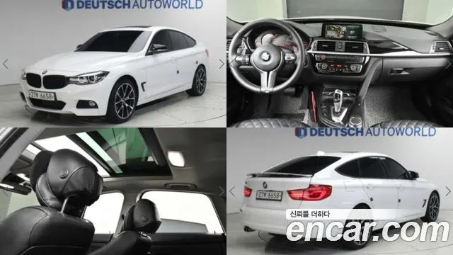 BMW 3 SERIES GT 2019 — 156 801 км, белый, Корея — под ключ — фото 8