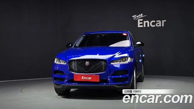 JAGUAR F-PACE 2018 — 85 320 км, синий, Корея — под ключ — фото 3