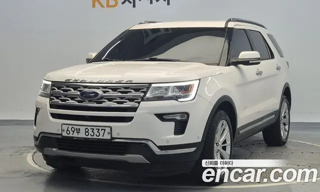 FORD EXPLORER 2018 — 161 612 км, белый, Корея — под ключ — фото 11