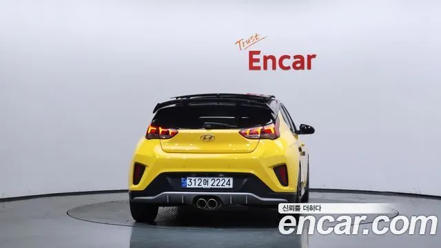 HYUNDAI VELOSTER 2018 — 98 908 км, жёлтый, Корея — под ключ — фото 4