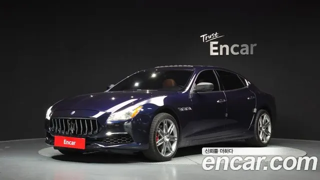 MASERATI QUATTROPORTE 2017 — 142 043 км, синий, Корея — под ключ — фото 1