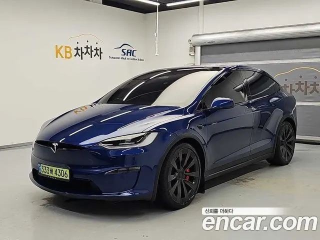 TESLA MODEL X 2023 — 47 976 км, синий, Корея — под ключ — фото 1